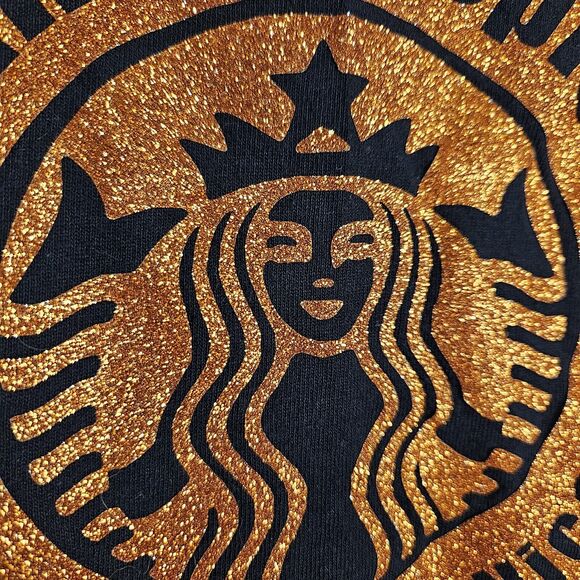 Pumpkin Spice Unisex XL Heavy Cotton T-Shirt Glitter Sparkle Holiday Coffee Tee - Picture 5 of 9